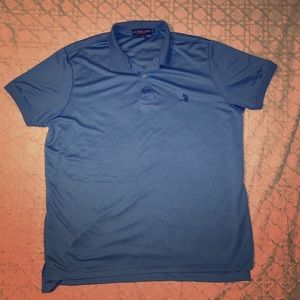 Men’s blue polo shirt
